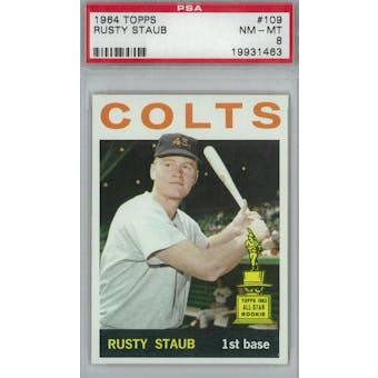 1964 Topps Baseball  #109 Rusty Staub PSA 8 (NM-MT) *1463 (Reed Buy)