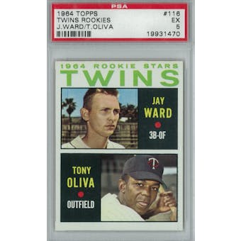 1964 Topps Baseball #116 Tony Oliva PSA 5 (EX) *1470 (Reed Buy)