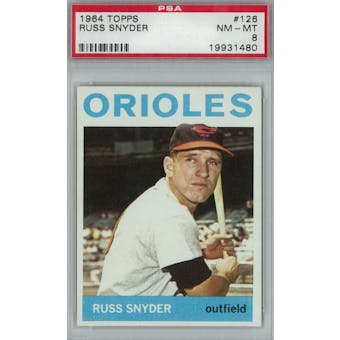 1964 Topps Baseball  #126 Russ Snyder PSA 8 (NM-MT) *1480 (Reed Buy)