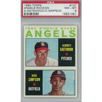1964 Topps Baseball #127 Angels Rookies PSA 8 (NM-MT) *1481 (Reed Buy)