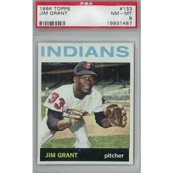 1964 Topps Baseball #133 Jim Grant PSA 8 (NM-MT) *1487 (Reed Buy)