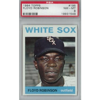 1964 Topps Baseball #195 Floyd Robinson PSA 8 (NM-MT) *1549 (Reed Buy)
