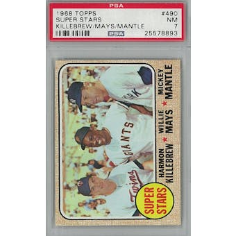1968 Topps Baseball #490 Super Stars PSA 7 (NM) *8893 (Reed Buy)