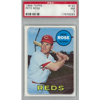 1969 Topps Baseball #120 Pete Rose PSA 7 (NM) *6283 (Reed Buy)