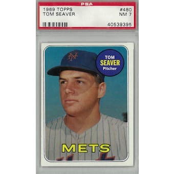 1969 Topps Baseball #480 Tom Seaver PSA 7 (NM) *9395 (Reed Buy)