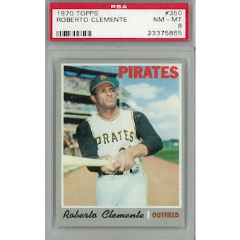 1970 Topps Baseball #350 Roberto Clemente PSA 8 (NM-MT) *5865 (Reed Buy)