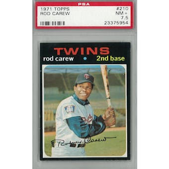 1971 Topps Baseball #210 Rod Carew PSA 7.5 (NM+) *5954 (Reed Buy)