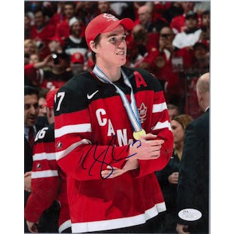 Connor McDavid Autographed Team Canada 8x10 Hockey Photo (JSA COA)