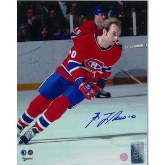 Guy Lafleur Autographed Montreal Canadians 8x10 Photo (Frameworth COA)
