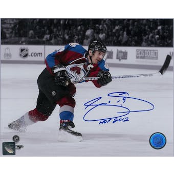 Joe Sakic Autographed Colorado Avalanche 8x10 Maroon Photo (Hockey Ink COA)