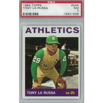 1964 Topps Baseball #244 Tony LaRussa RC PSA 7 (NM) *1598 (Reed Buy)