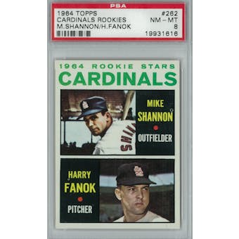 1964 Topps Baseball #262 Cardinals Rookies PSA 8 (NM-MT) *1616 (Reed Buy)