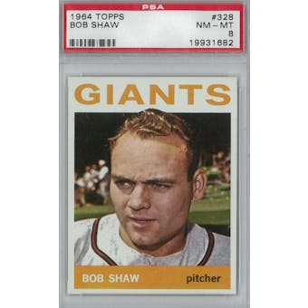 1964 Topps Baseball #328 Bob Shaw PSA 8 (NM-MT) *1682 (Reed Buy)