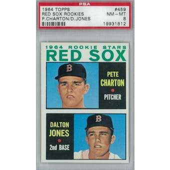 1964 Topps Baseball #459 Red Sox Rookies PSA 8 (NM-MT) *1812 (Reed Buy)