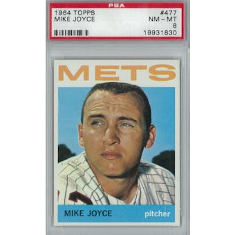 1964 Topps Baseball  #477 Mike Joyce PSA 8 (NM-MT) *1830 (Reed Buy)