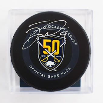 Jack Eichel Autographed #9 Buffalo Sabres Anniversary Game Hockey Puck