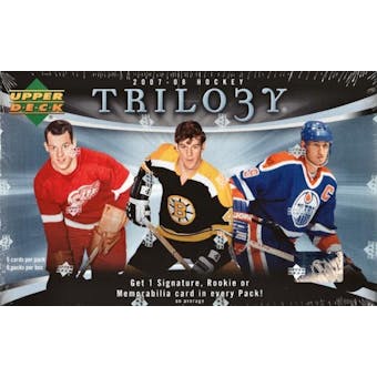 2007/08 Upper Deck Trilogy Hockey Hobby Box