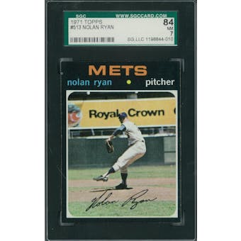 1971 Topps Baseball  #513 Nolan Ryan SGC 84 (NM) *4010 (Reed Buy)