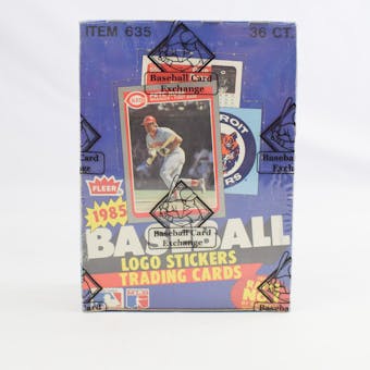 1985 Fleer Baseball Wax Box (BBCE) (Reed Buy)