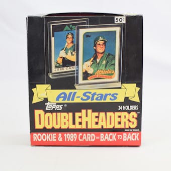 1989 Topps Doubleheaders Baseball Wax Box (Reed Buy)