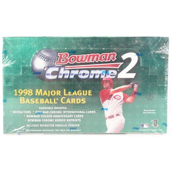 1998 Bowman Chrome Series 2 Baseball Hobby Box (Reed Buy)