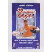 2012 Bowman Draft Picks & Prospects Baseball Hobby Box (Reed Buy)