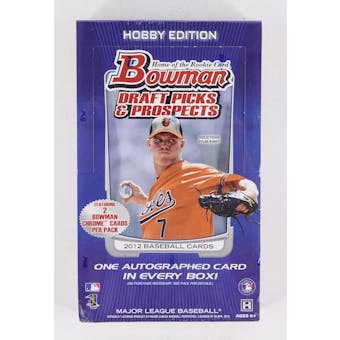 2012 Bowman Draft Picks & Prospects Baseball Hobby Box (Reed Buy)