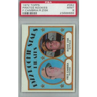 1972 Topps Baseball #392 Pirates Rookies PSA 9 (Mint) *6888 (Reed Buy)