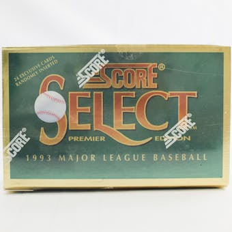 1993 Score Select Baseball Hobby Box (Reed Buy)