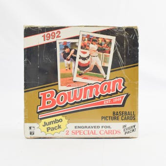 1992 Bowman Baseball 36 Pack Jumbo Box (Reed Buy)