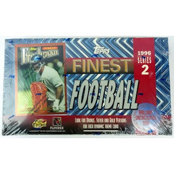 1996 Topps Finest Series 2 Football Hobby Box (Reed Buy)