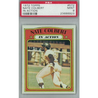 1972 Topps Baseball #572 Nate Colbert IA PSA 9 (Mint) *6923 (Reed Buy)