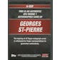 2009 Topps UFC Round 1 #AGSP Georges St-Pierre Red Ink Auto /25