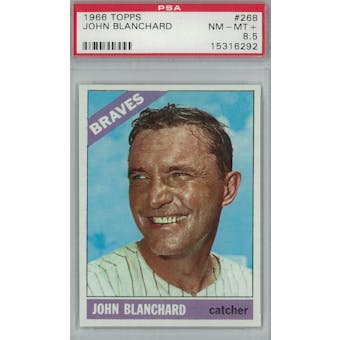 1966 Topps Baseball #268 John Blanchard PSA 8.5 (NM-MT+) *6292 (Reed Buy)