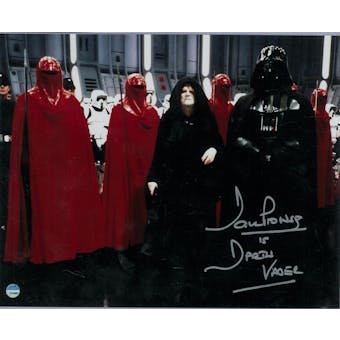David Prowse Autographed Darth Vader Star Wars 8x10 Empire Photo (Steiner COA)