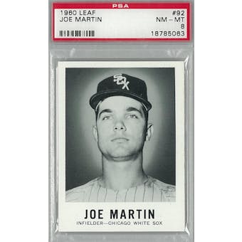 1960 Leaf Baseball #92 Joe Martin PSA 8 (NM-MT) *5063 (Reed Buy)