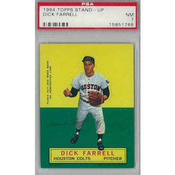 1964 Topps Stand-Up Baseball Dick Farrell PSA 7 (NM) *1768 (Reed Buy)