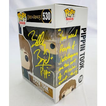 The Lord of the Rings Pippin Took Funko POP Autographed by Billy Boyd with Quest Inscription