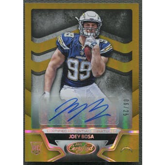 2016 Certified #CPSJB Joey Bosa Potential Mirror Gold Rookie Auto #06/25