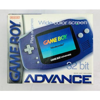 Nintendo Game Boy Advance Launch System Indigo Brand New Sealed
