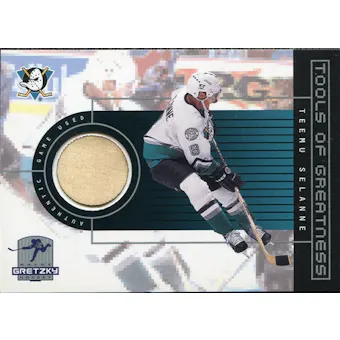 1999/00 Upper Deck Wayne Gretzky Hockey Tools of Greatness #TGTS Teemu Selanne
