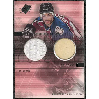 2000/01 Upper Deck SPx Winning Materials #JS Joe Sakic Jersey Stick