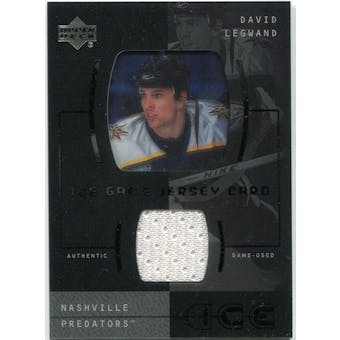 2000/01 Upper Deck Ice Game Jerseys #JCDL David Legwand