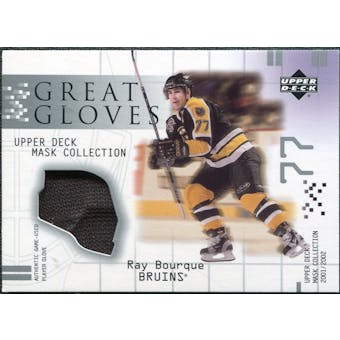 2001/02 Upper Deck UD Mask Collection Gloves #GGRB Ray Bourque