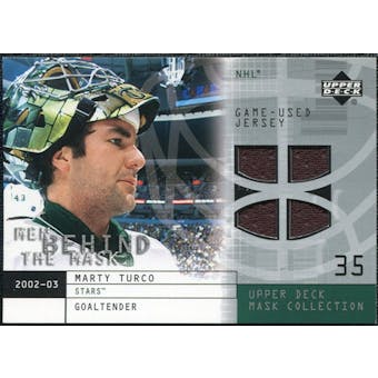2002/03 Upper Deck UD Mask Collection Behind the Mask #BMMT Marty Turco