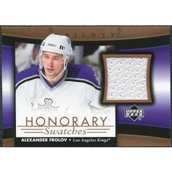 2005/06 Upper Deck Trilogy Honorary Swatches #HSAF Alexander Frolov