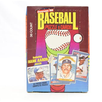 1986 Donruss Baseball Wax Box (Reed Buy)