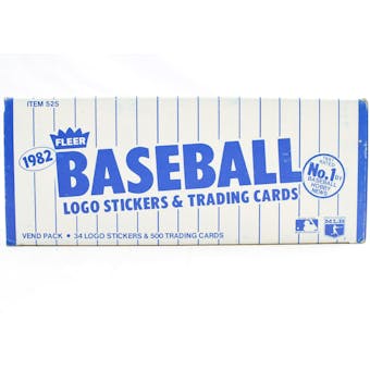 1982 Fleer Baseball Vending Box (Reed Buy)