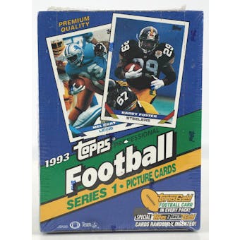 1993 Topps Series 1 Football Hobby Box (Reed Buy)