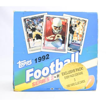 1992 Topps Series 2 Football Jumbo Box (Reed Buy)